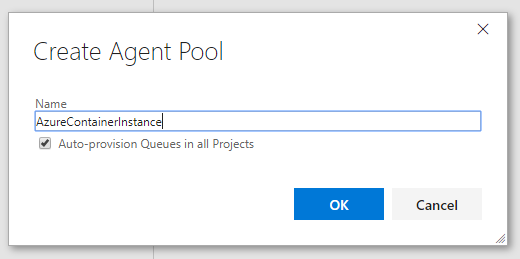(optional) Create a new agent pool